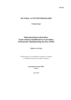 Subcontracting in electronics: from contract manufacturers to providers of electronic manufacturing services (EMS)