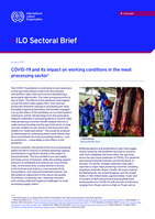 COVID-19 and its impact on working conditions in the meat processing sector