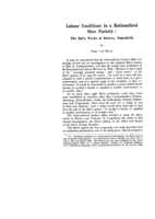 Labour conditions in a rationalised shoe factory: the Bat'a works at Borovo, Yugoslavia