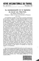 La constitutionnalité de la législation du travail aux États-Unis