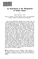An experiment in the management of Indian labour