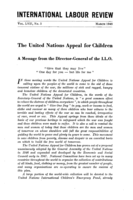 The United Nations appeal for children: a message from the Director-General of the I.L.O.