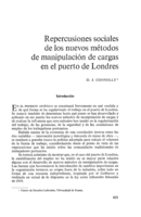 Repercusiones sociales de los nuevos métodos de manipulación de cargas en el puerto de Londres