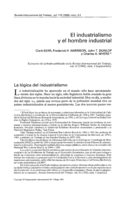 El industrialismo y el hombre industrial