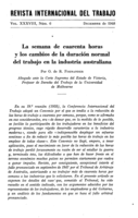 La semana de cuarenta horas y los cambios de la duración normal del trabajo en la industria australiana