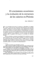 El crecimiento económico y la evolución de la estructura de los salarios en Polonia