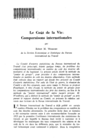 Le coût de la vie: comparaisons internationales