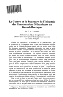 La guerre et la structure de l'industrie des constructions mécaniques en Grande-Bretagne