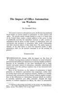 The impact of office automation on workers