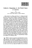 Collective bargaining in the United States of America