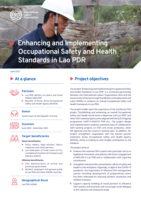 Enhancing and implementing occupational safety and health standards in Lao PDR