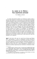 La mujer en la fábrica: una experiencia personal
