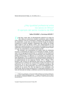 Hay igualdad profesional entre los sexos en África?: el ejemplo del sector moderno de Malí