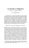 Les Pays-Bas et l'émigration