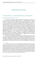 Travail décent: un cadre d'action se met en place