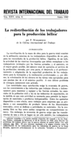 La redistribución de los trabajadores para la produccion bélica