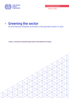 Greening the sector: environmental initiatives and tools in the garment sector in Asia