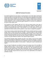 UNDP-ILO Framework for Action