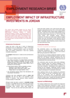 Employment impact of infrastructure investments in Jordan