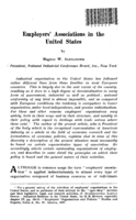 Employers' associations in the United States
