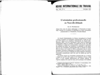 L'orientation professionnelle en Nouvelle-Zélande