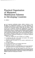 The practical organisation of manpower mobilisation schemes in developing countries
