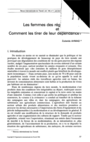 Les femmes des régions rurales et leur travail: comment les tirer de leur dépendance?