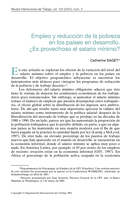 Empleo y reducción de la pobreza en los países en desarrollo: es provechoso el salario mínimo?