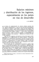 Salarios mínimos y distribución de los ingresos, especialmente en los países en vías de desarrollo