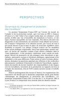 Dynamique du changement et protection des travailleurs