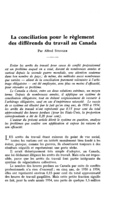 La conciliation pour le règlement des différends du travail au Canada