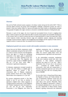Asia-Pacific labour market update: September 2017