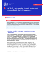 COVID-19: job creation through Employment Intensive Public Works Programmes