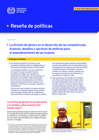 La división de género en el desarrollo de las competencias: avances, desafíos y opciones de políticas para el empoderamiento de las mujeres