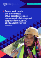 Decent work results and effectiveness of ILO operations: ex-post meta-analysis of development cooperation evaluations, 2020 and 2021 (partial)