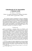 Liberalización de los intercambios y bienestar social