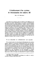 L'établissement d'un système de détermination des salaires: III