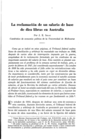 La reclamación de un salario de base de diez libras en Australia