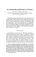 La orientación profesional en Francia