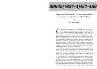 Finanzas e industria: la importancia internacional del informe Macmillan