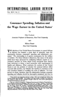 Consumer spending, inflation and the wage earner in the United States
