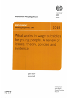 What works in wage subsidies for young people: a review of issues, theory, policies and evidence