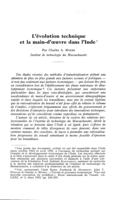 L'évolution technique et la main-d'œuvre dans l'Inde