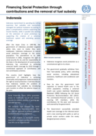 Indonesia: financing social protection through contributions and the removal of fuel subsidy