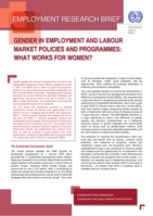 Gender in employment and labour market policies and programmes: what works for women?