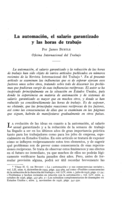 La automación, el salario garantizado y las horas de trabajo