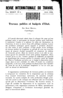 Travaux publics et budgets d'Etat