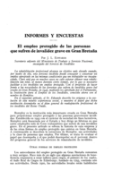 El empleo protegido de las personas que sufren de invalidez grave en Gran Bretaña