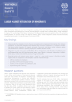 Labour market integration of immigrants