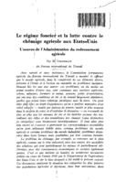 Le régime foncier et la lutte contre le chômage agricole aux Etats-Unis: l'œuvre de l'administration du redressement agricole